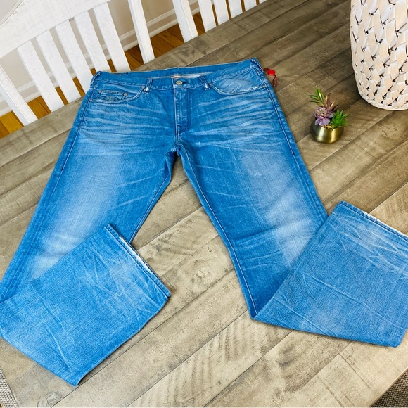 True Religion Bobby Light Washed Jeans Sz 38 X 34 - Picture 1 of 8